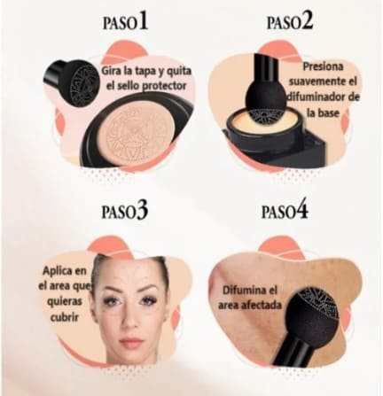 BASE CUSHION ¡Obtén una Piel Perfecta al Instante!